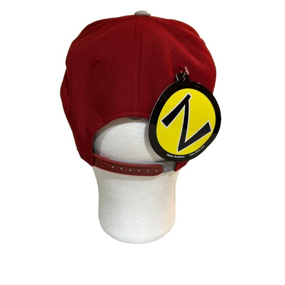 Iowa State Cyclones Flat Brim Snapback Hat Gray Maroon New - Picture 6 of 6